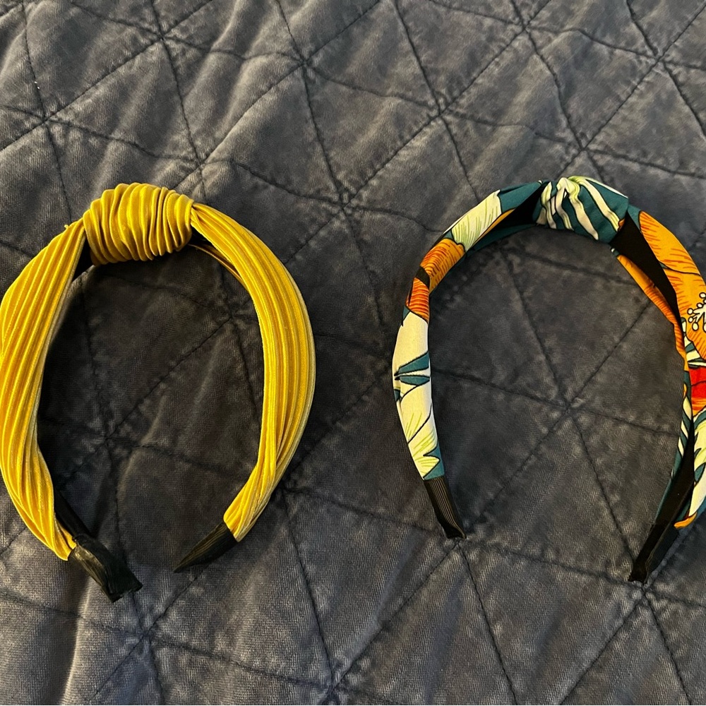 Yellow and Multicolor Headbands